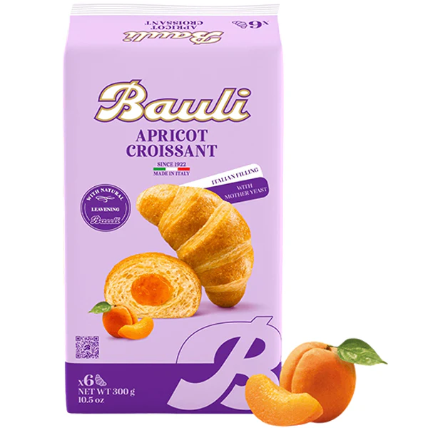 BAULI - CROISSANT APRICOT 6x50GR