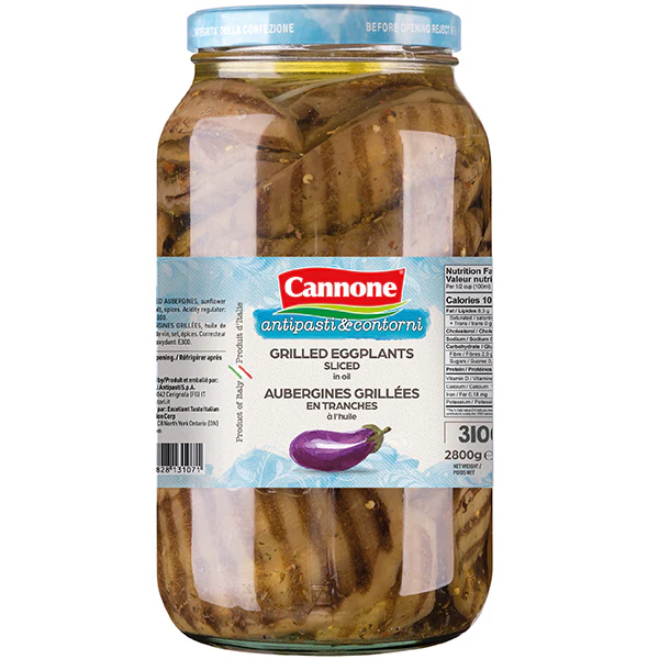 CANNONE - GRILLED EGGPLANT SLICED 3LT