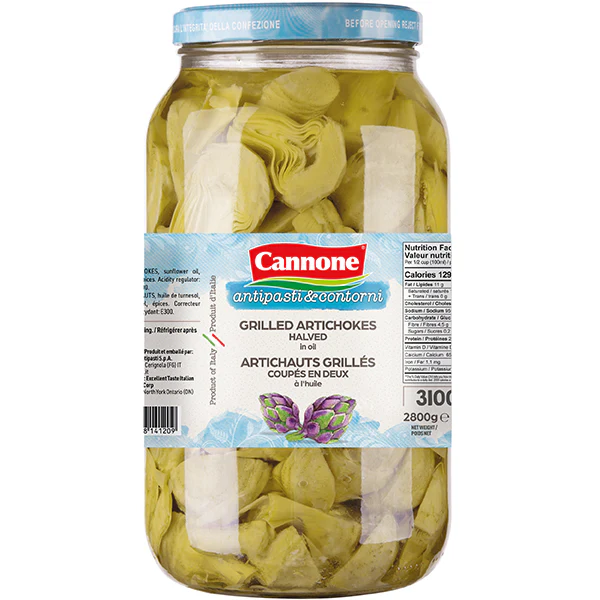 CANNONE - GRILLED ARTICHOKES HALVES 3LT