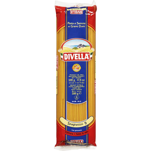 DIVELLA - SPAGHETTINI #9 500GR