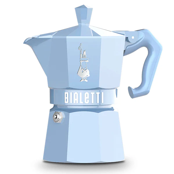 BIALETTI - 3 CUPS ESPRESSO MOKA PASTEL BLUE 1 UN