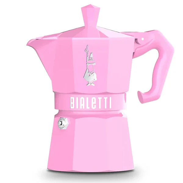 BIALETTI - 3 CUPS ESPRESSO MOKA PASTEL PINK 1 UN