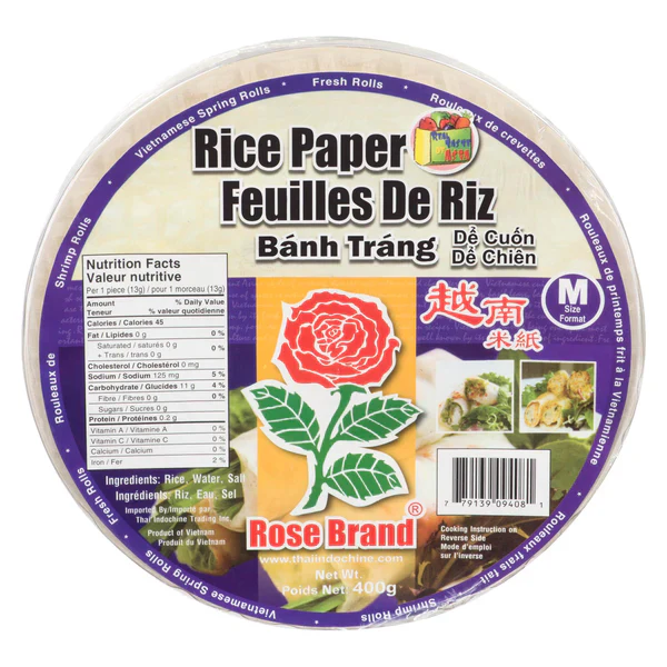 ROSE - RICE PAPER 22CM #09408-1 40x400 GR