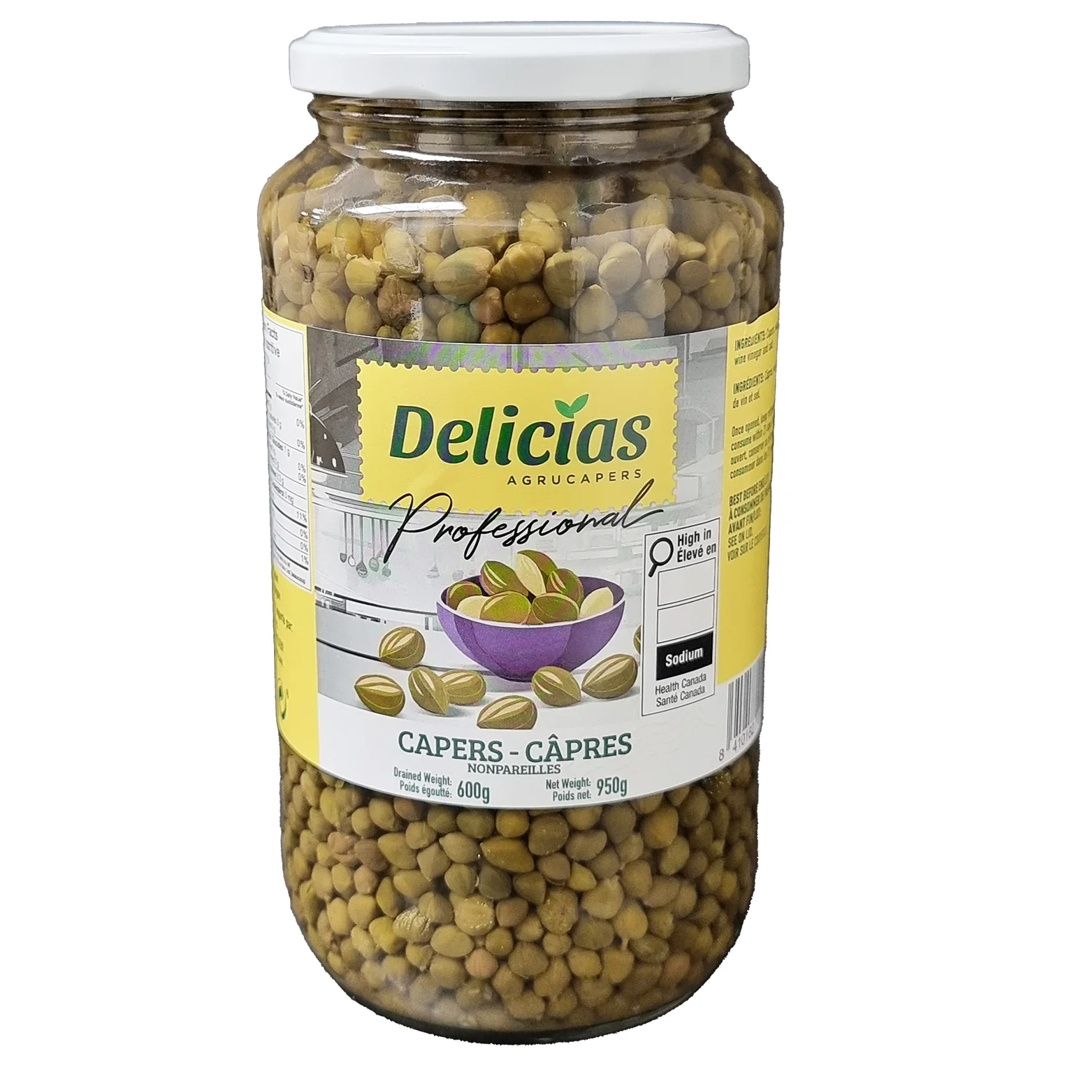 DELICIAS - CAPERS NONPAREILLES 950GR