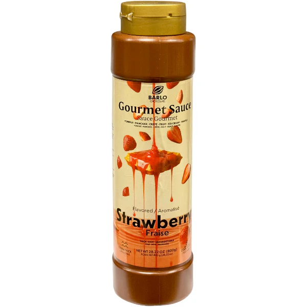 BARLO - PREMIUM STRAWBERRY FLAVOURED GOURMET SAUCE 800GR