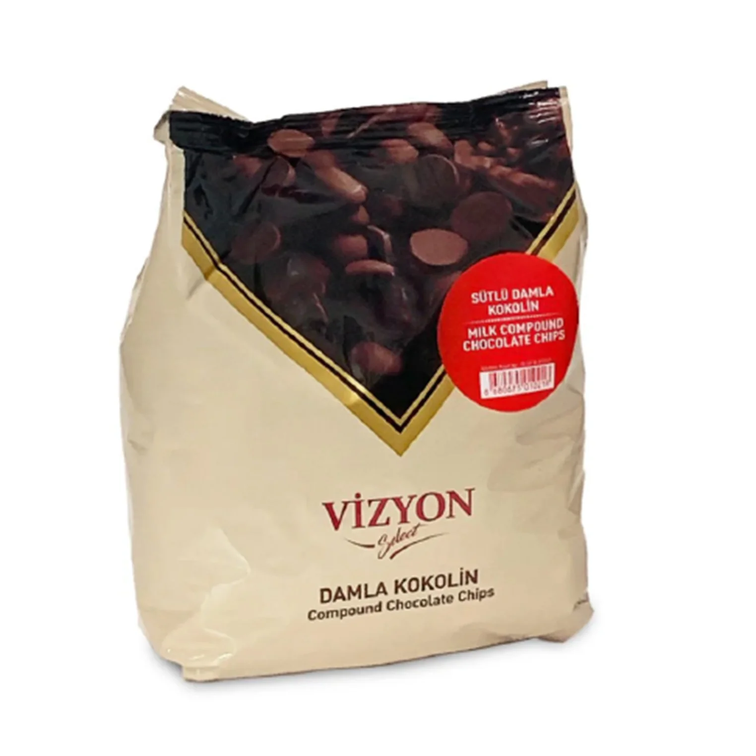 VIZYON - MILK COMPOUND CHOCOLATE CHIPS 1KG