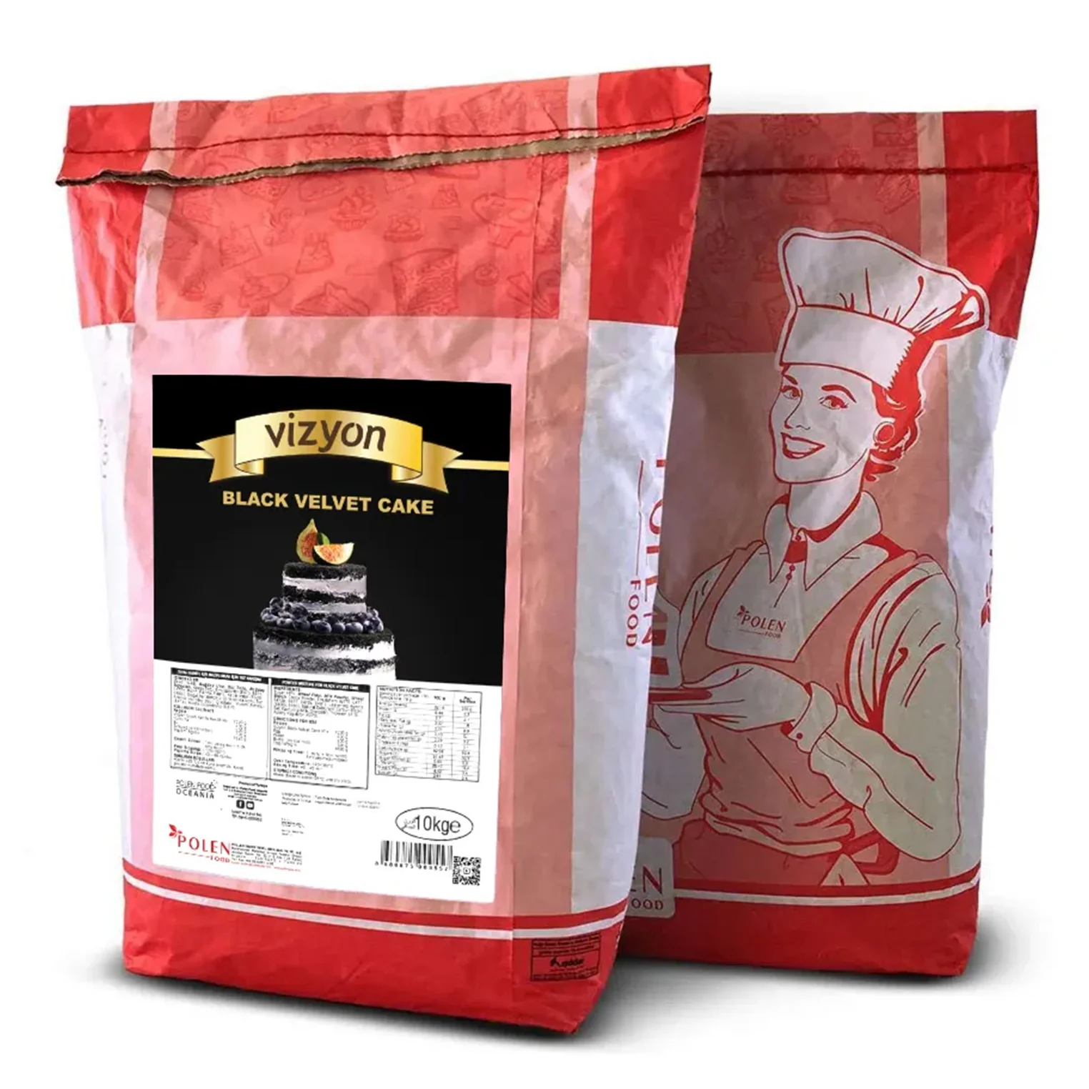VIZYON - BLACK VELVET CAKE MIX 10KG