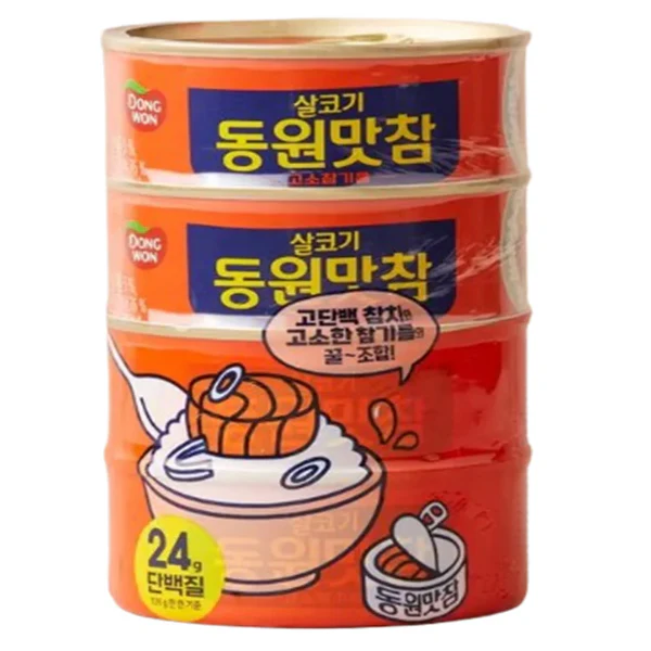 DONGWON - FLAKE TUNA IN SESAME OIL 4x135 GR