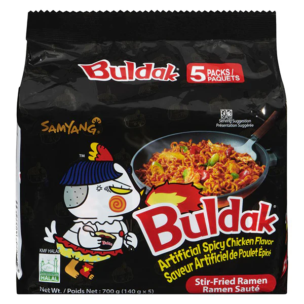 SAMYANG - BULDAK HOT CHICKEN RAMEN (MULTI) 8x5x140 GR