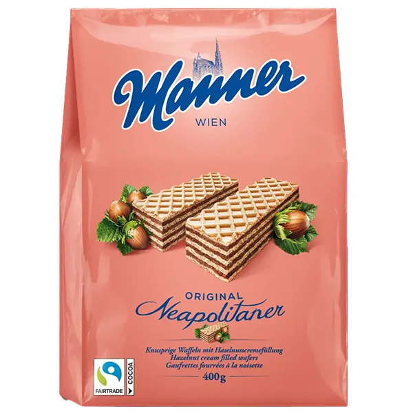 MANNER - ORIGNAL NEAPOLITAN HAZELNUT WAGER 400GR