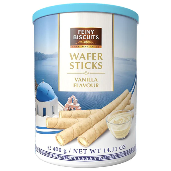 FEINY BISCUITS - WAFER ROLLS W/ VANILLA CREAM 400GR