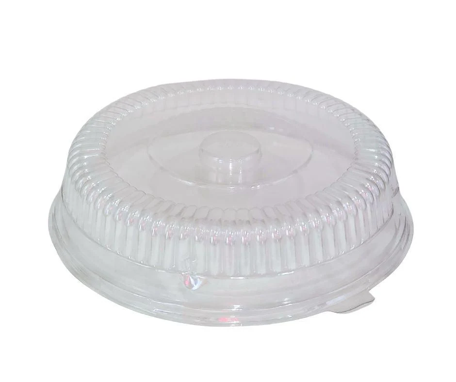 Rhino-Foil - 12" Clear Plastic Lid for Round Catering Tray - AR202R — Case (10 x 5 CT)
