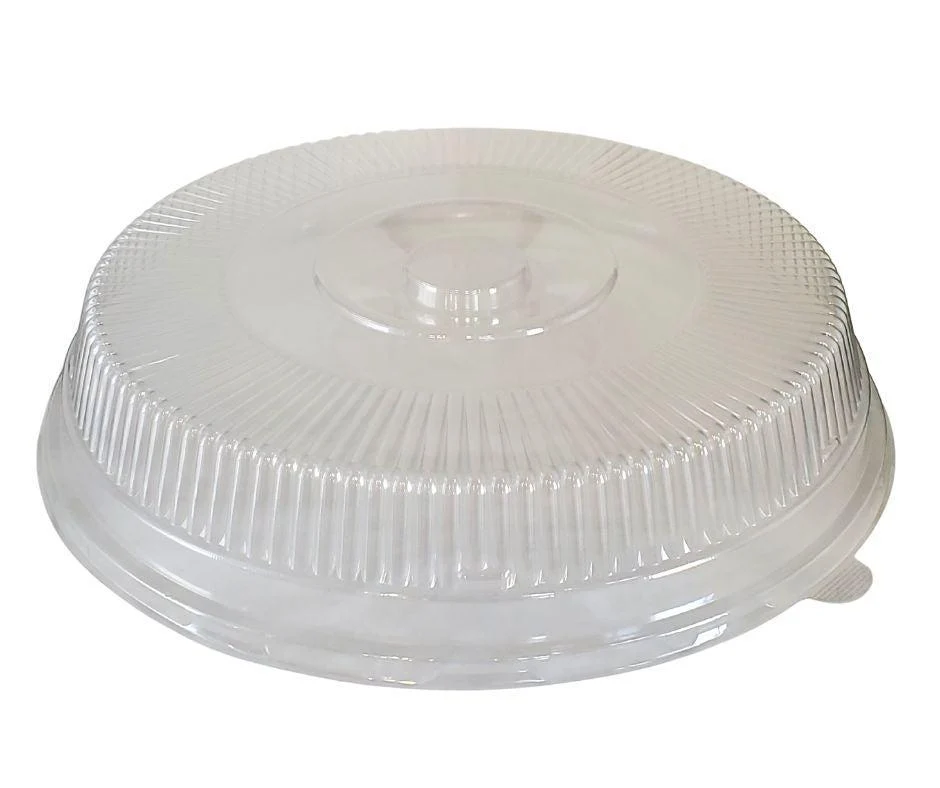 Rhino-Foil - 18" Clear Plastic Lid for Round Catering Tray - AR206R — Case (5 CT)