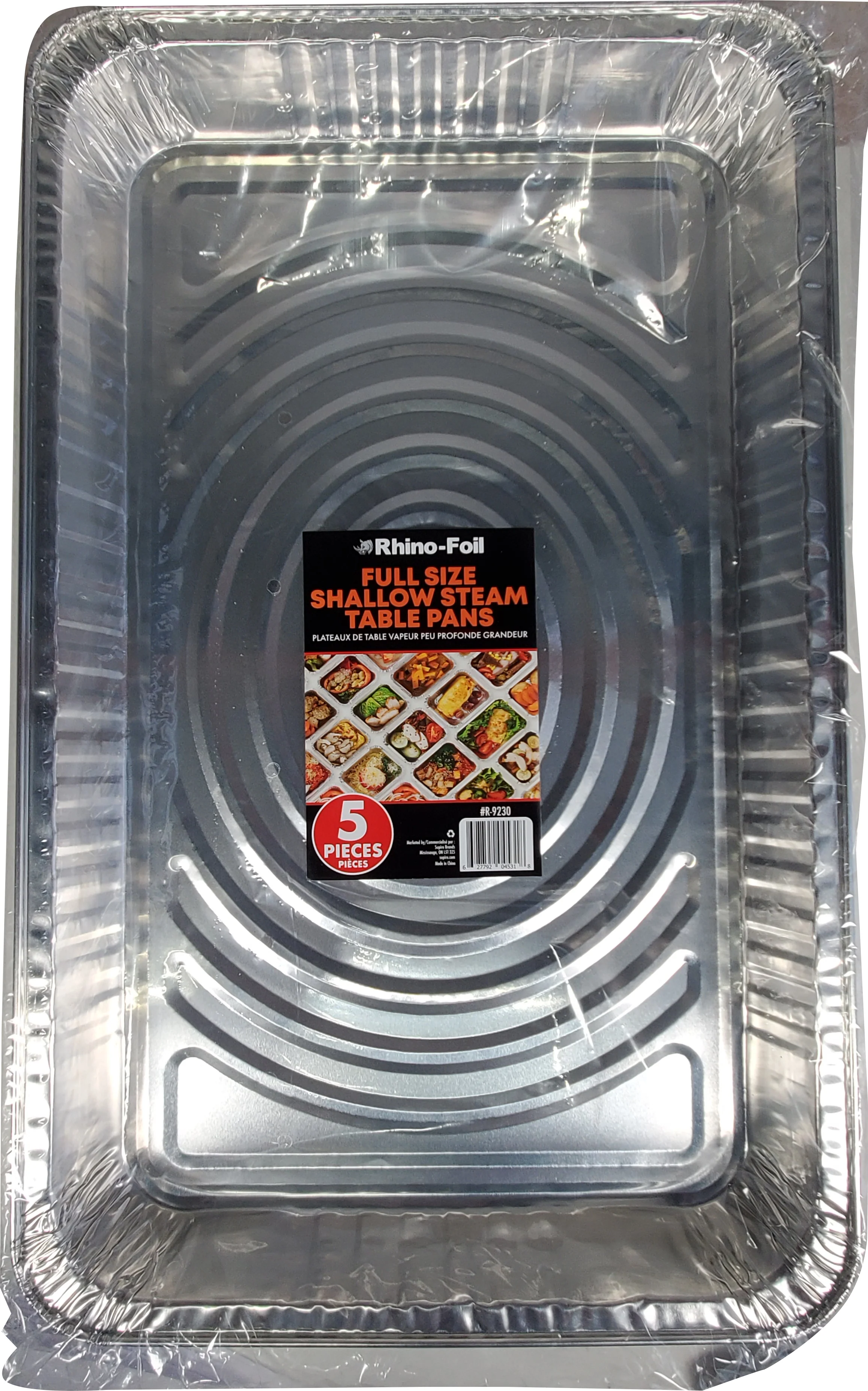 Rhino - Full Size Shallow Steam Table Pan - R-9230 — Case (10 x 5 CT)