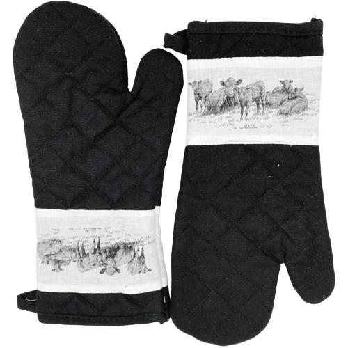 Oven Mitt - Cotton - Farm (1 pair) - QF002Farm — Case (10 x 2 CT)
