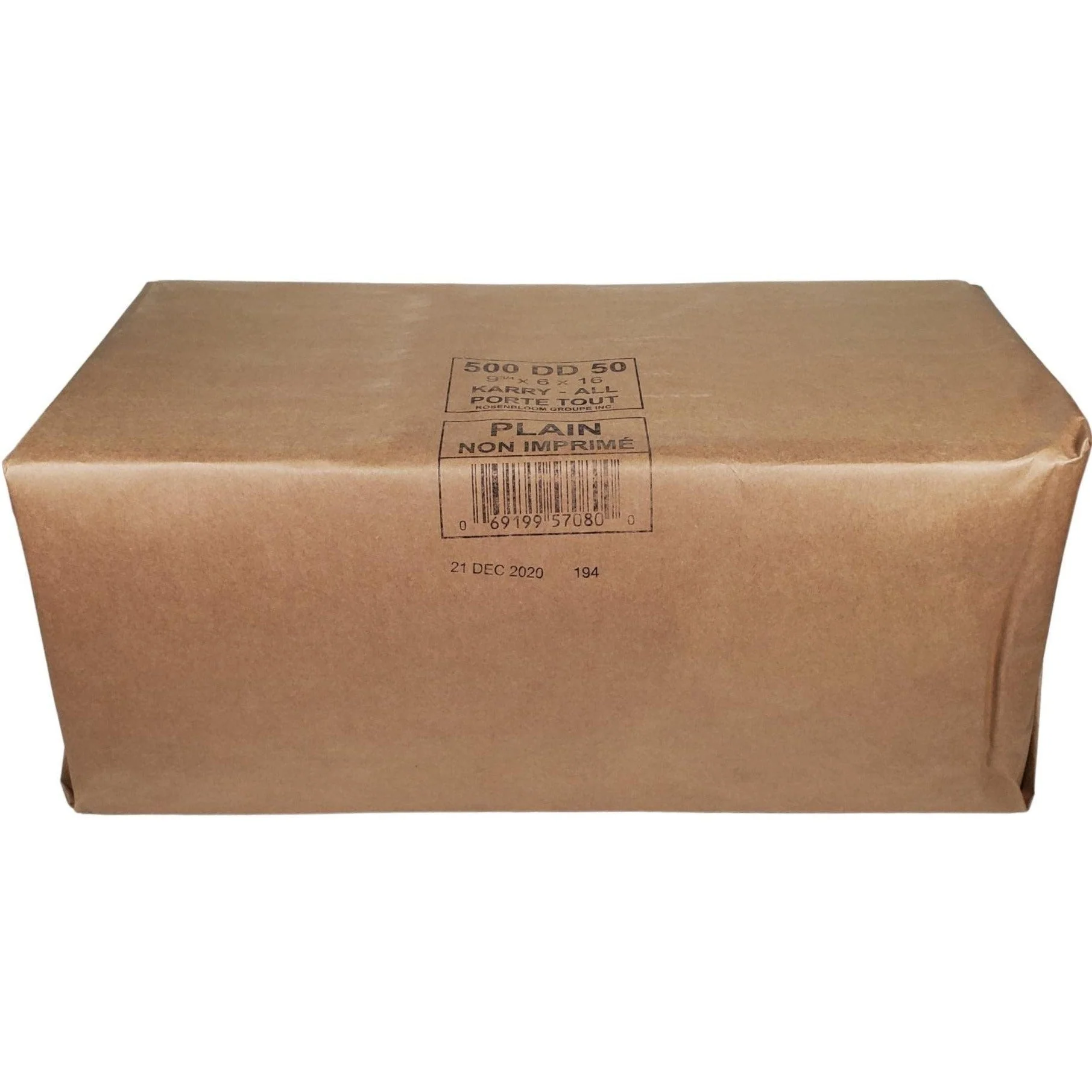 Paper Bags - Brown - 9 3/4x6x16 - DD50
