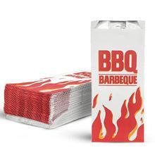 Eco-Craze - BBQ Print Foil - Lined - Paper Bag - 5.25" x 3.5" x12" - #6056