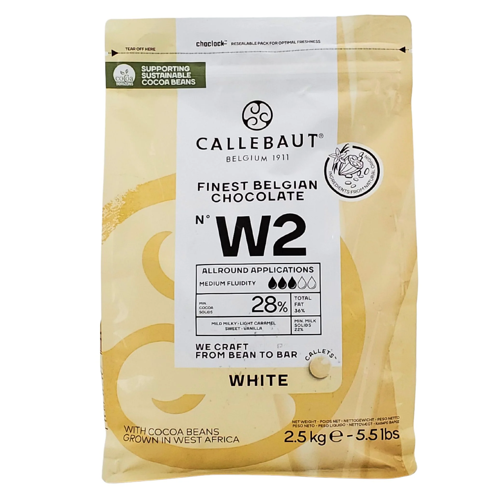 Callebaut - White Chocolate Callets