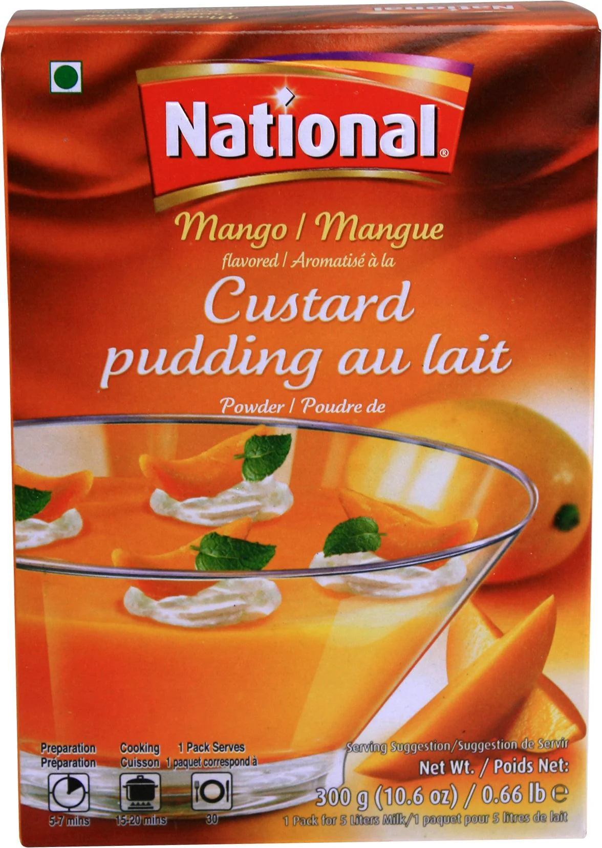 National - Custard Powder - Mango — Case (4 x 12 x 300 G)