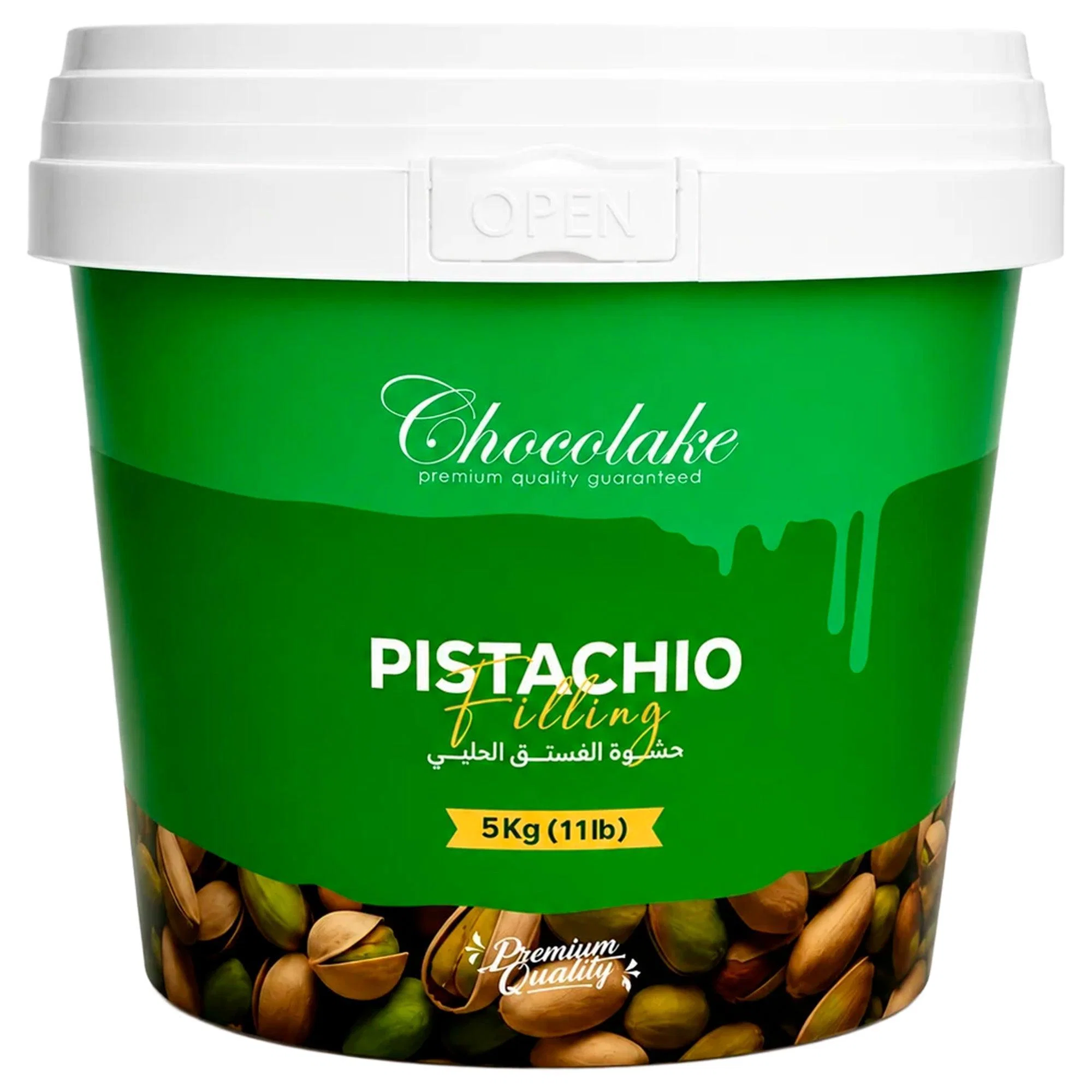 Chocolake Pistachio Filling - 5kg — Case (4 x 5 KG)