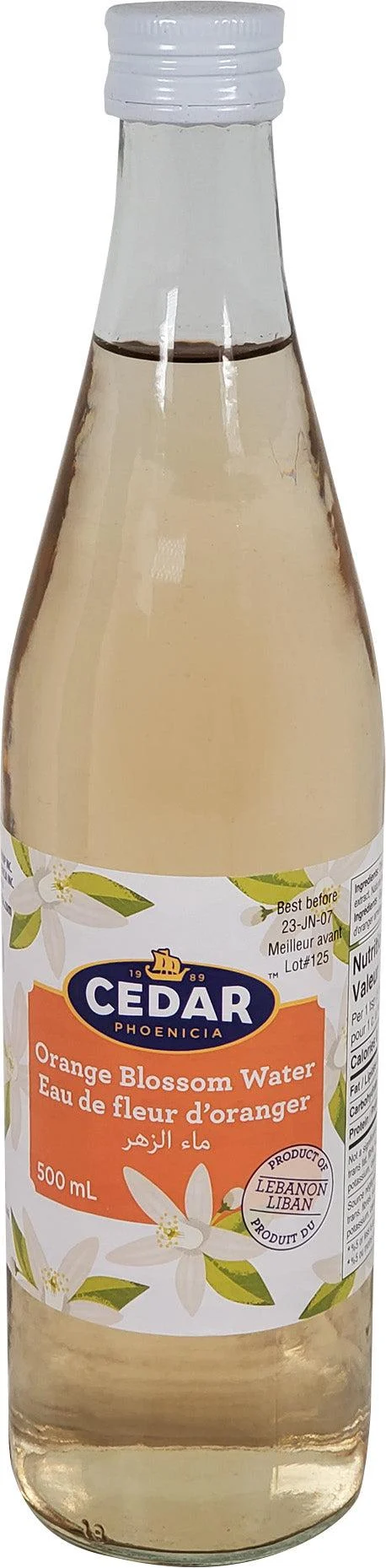 Cedar - Orange Blossom Water — Each (500 ML)