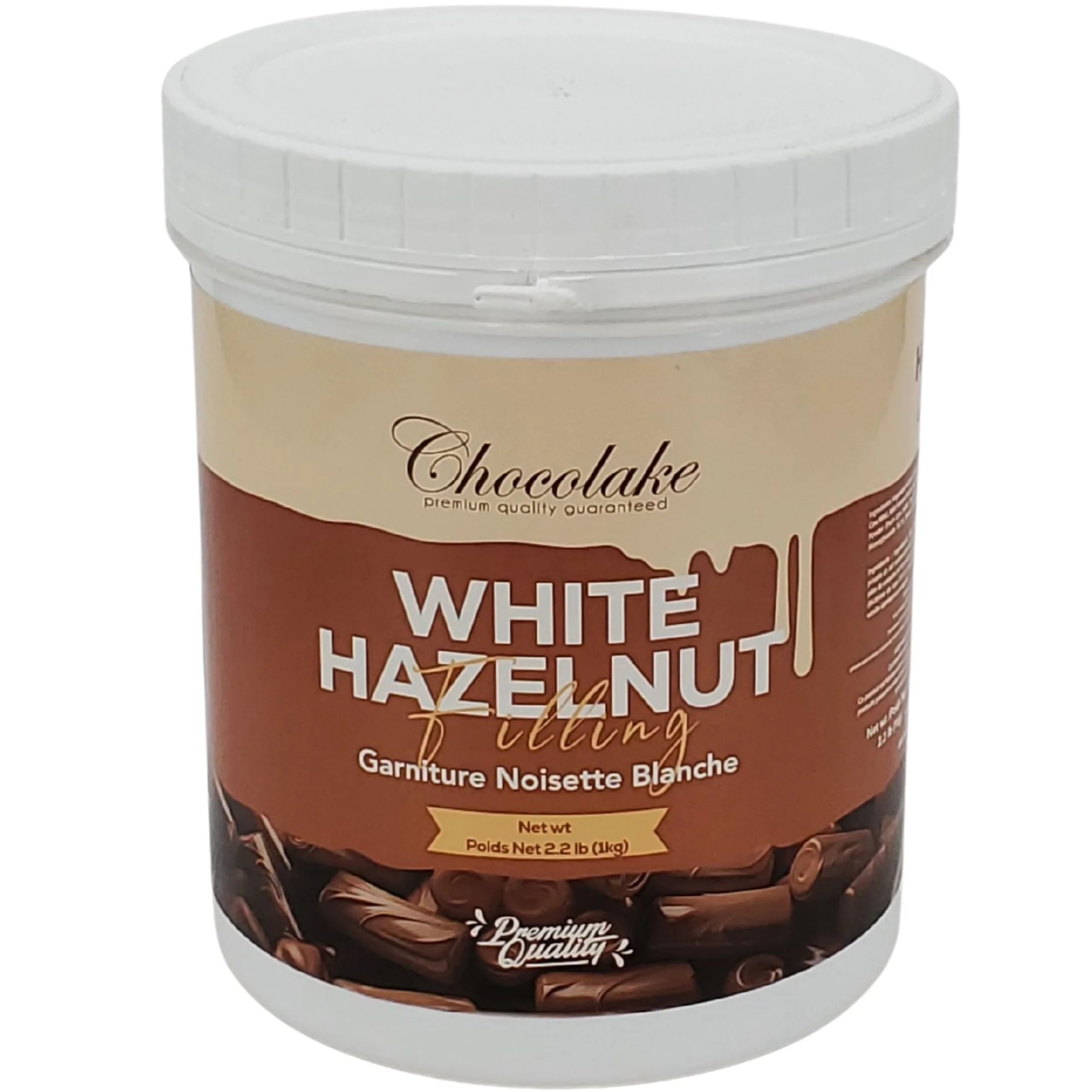 Chocolake White Hazelnut Filling — Case (4 x 1 KG)