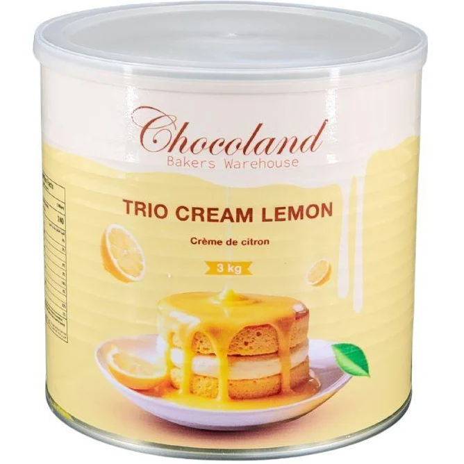 Chocoland Trio Cream Lemon Filling — Case (4 x 3 KG)
