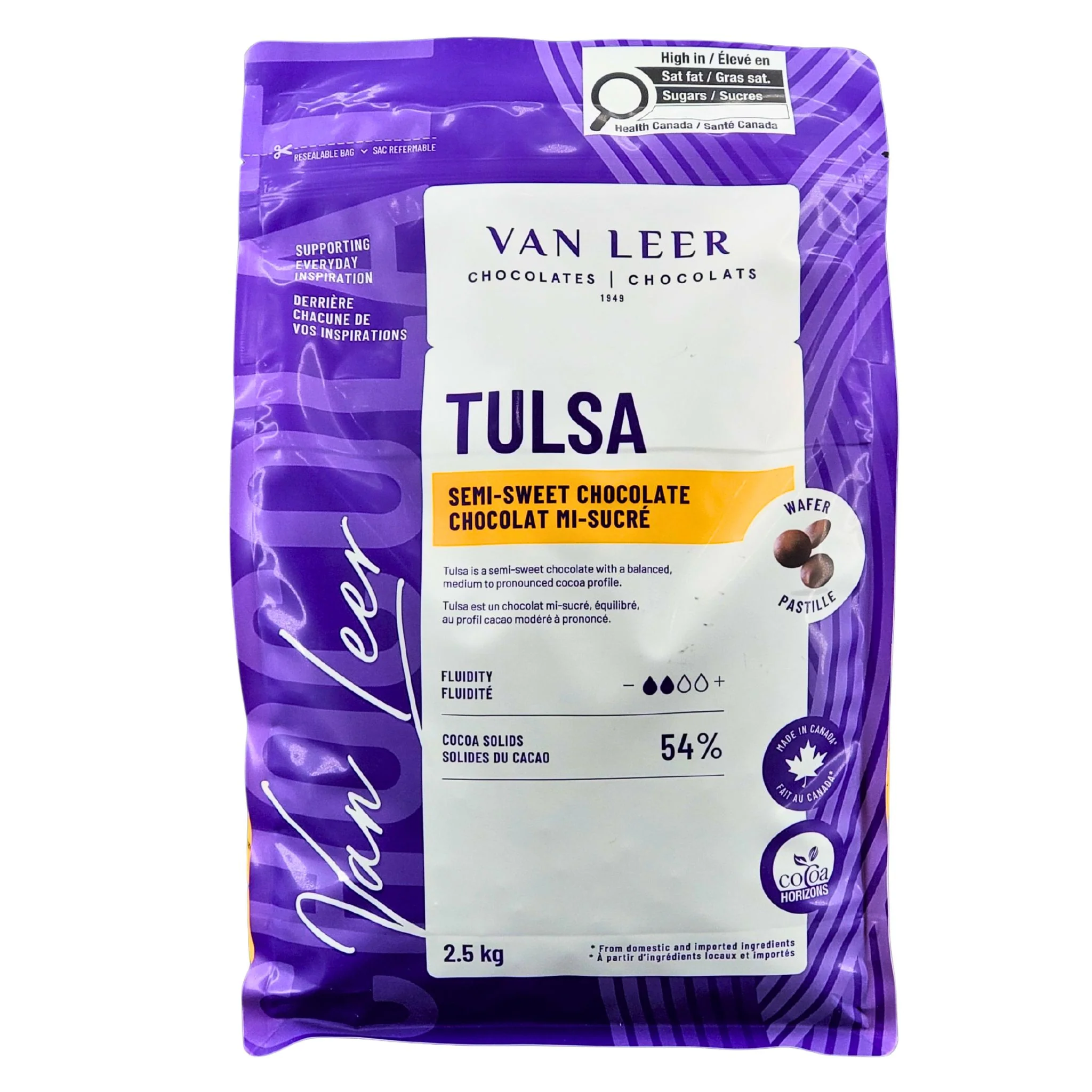 Van Leer - Dark Tulsa Chocolate - 2.5 kg — Case (8 x 2.5 KG)