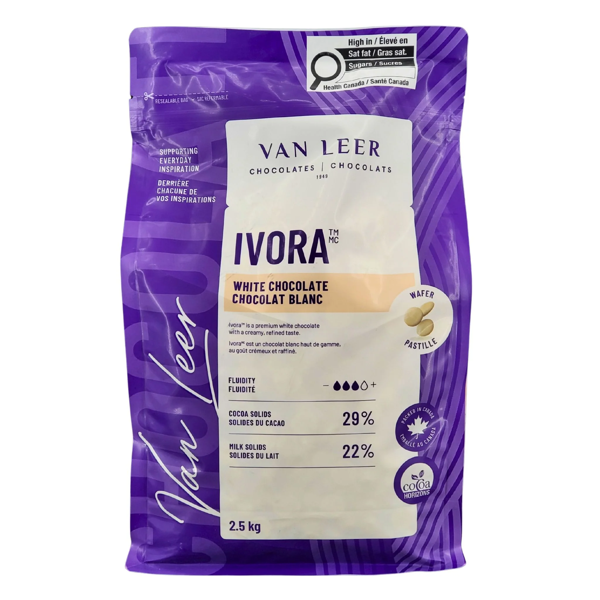 Van Leer - White Chocolate - 2.5kg — Each (2.5 KG)