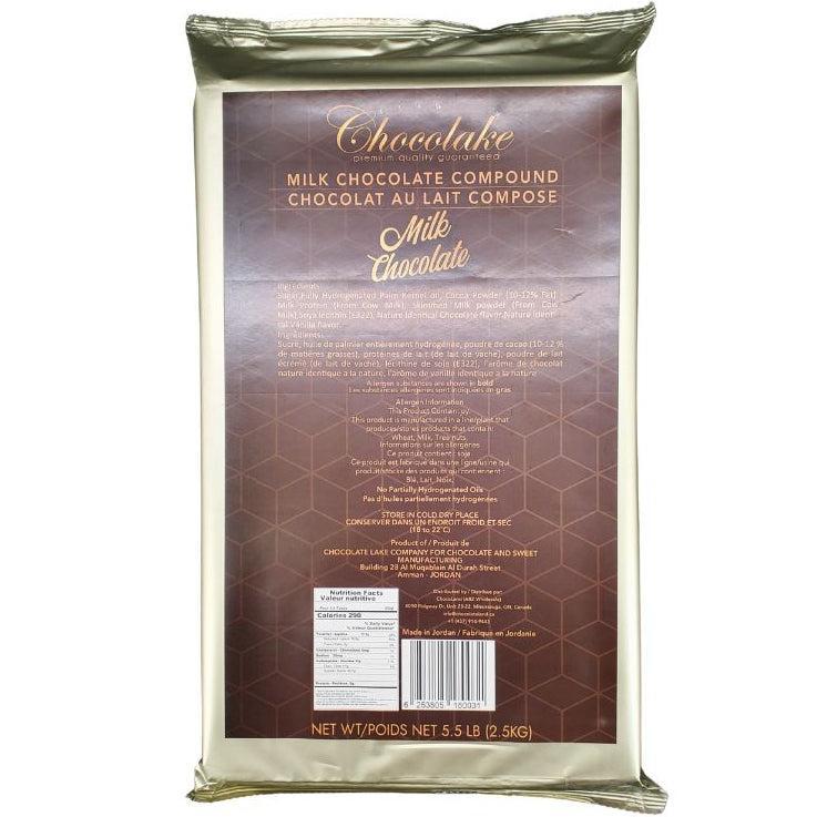 Chocolake Milk Chocolate Compound — Case (8 x 2.5 KG)