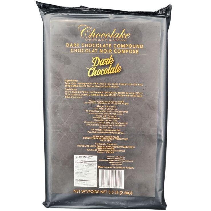 Chocolake Dark Chocolate Compound — Case (8 x 2.5 KG)