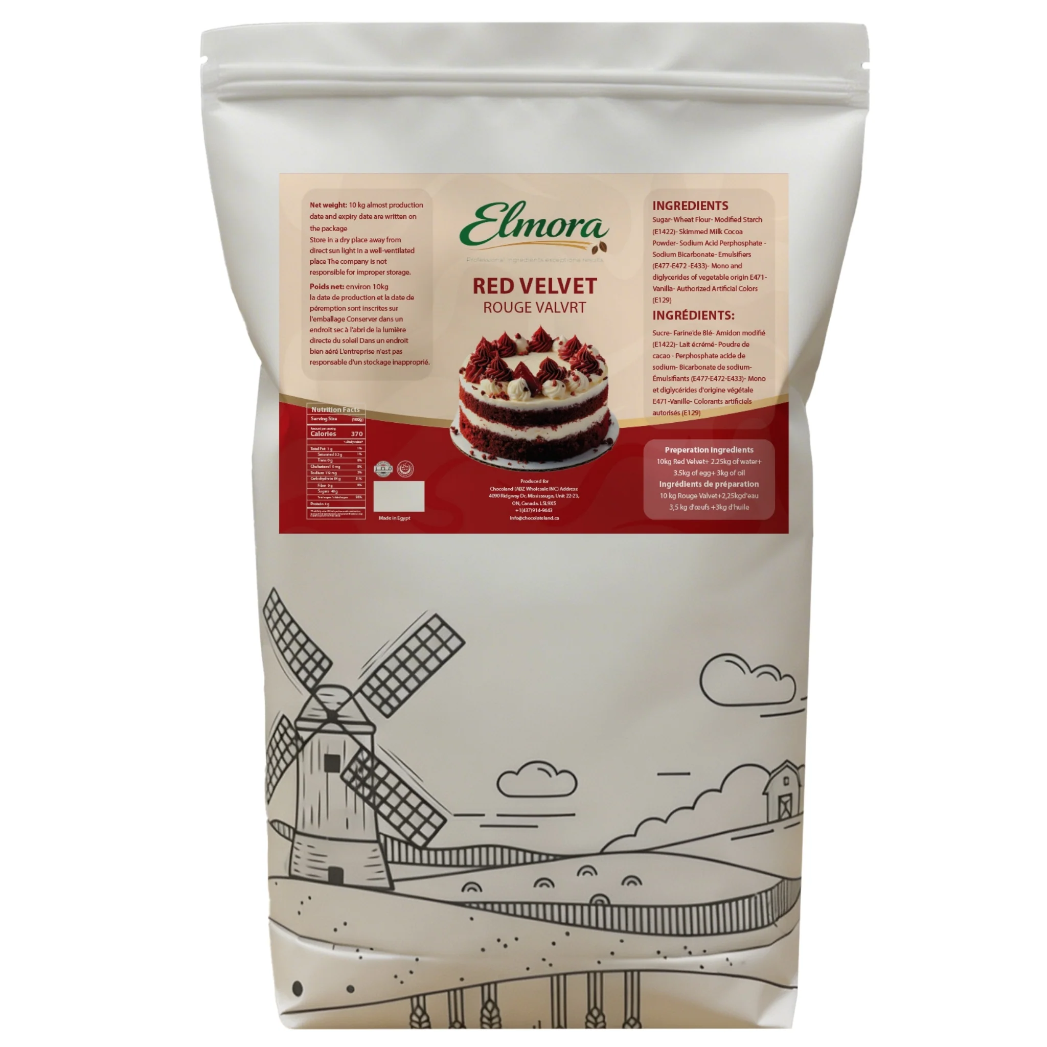 Elmora - Red Velvet Cake Mix 10 Kg Sack