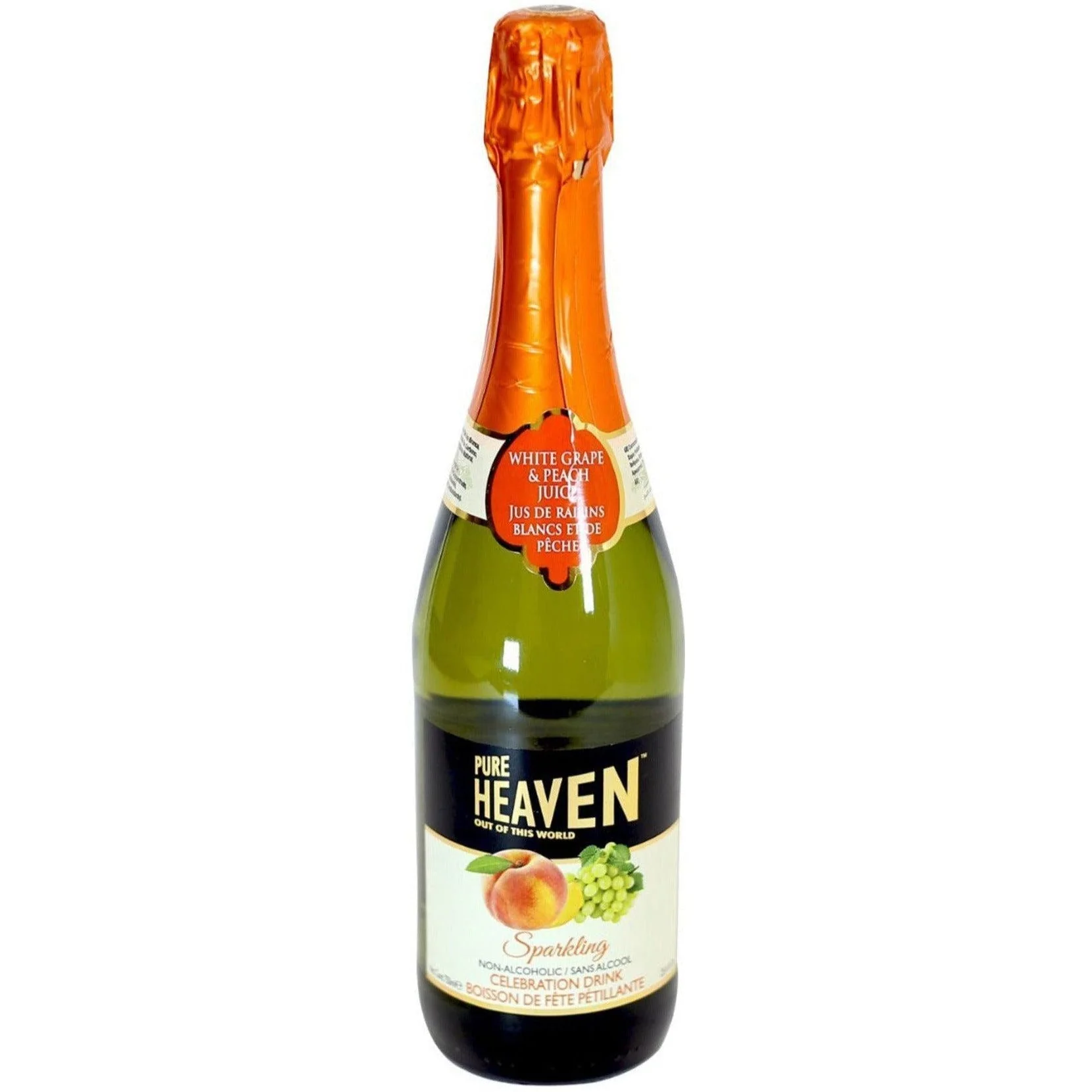 Pure Heaven - Sparkling Drink - Peach - Bottles — Case (12 x 750 ML)