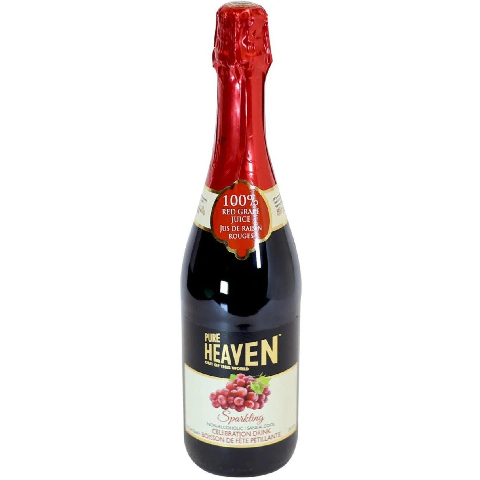 Pure Heaven - Sparkling Drink - Red Grape - Bottles — Case (12 x 750 ML)