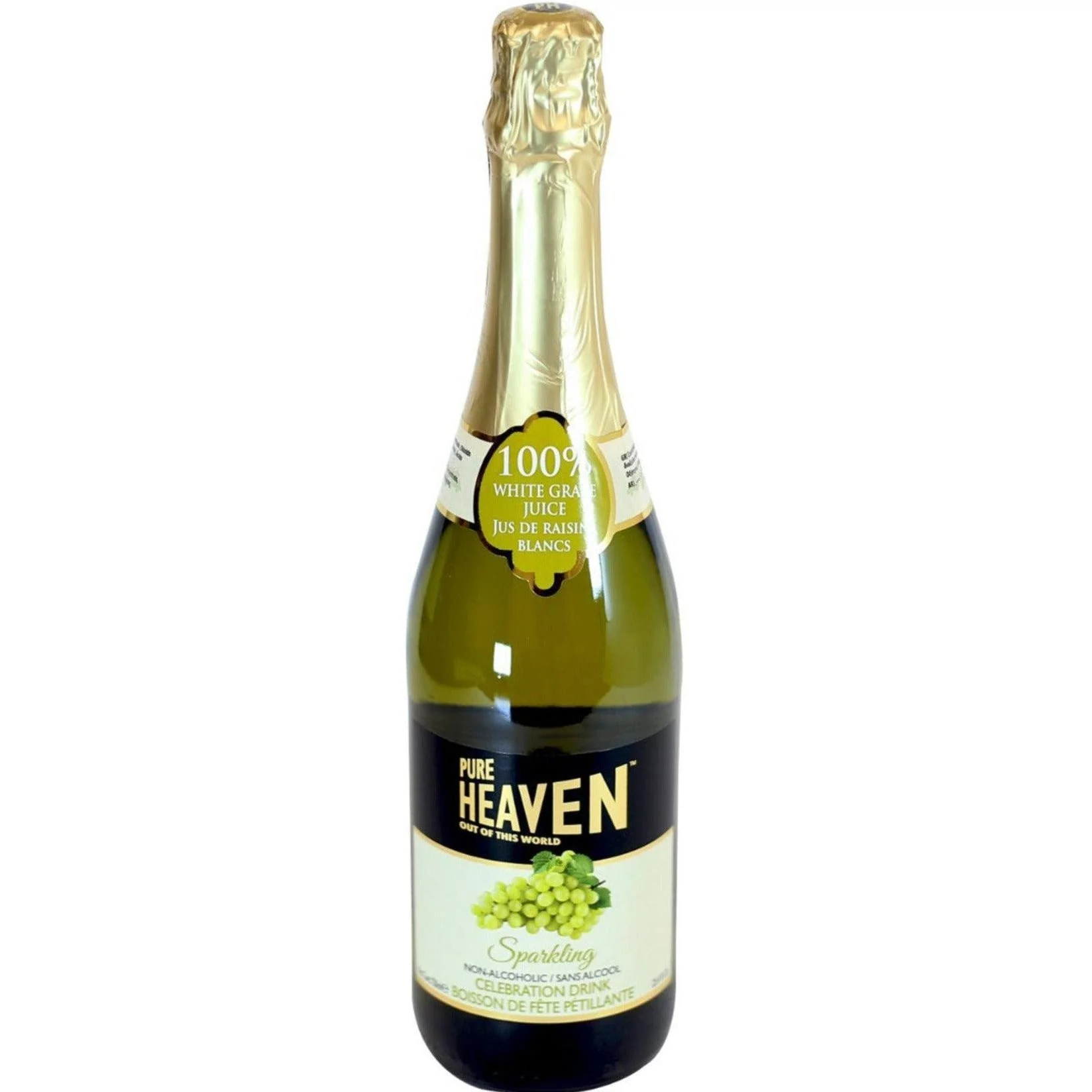 Pure Heaven - Sparkling Drink - White Grape - Bottles — Case (12 x 750 ML)