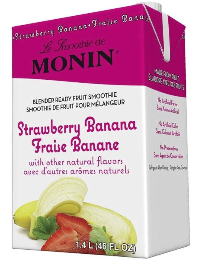 Monin - Smoothie Mix - Strawberry Banana — Case (6 x 1.4 L)