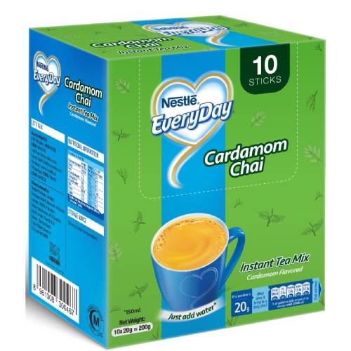 Nestle Everyday - Tea With Cardamom 3 In 1 Pack — Pack (10 x 20 G)