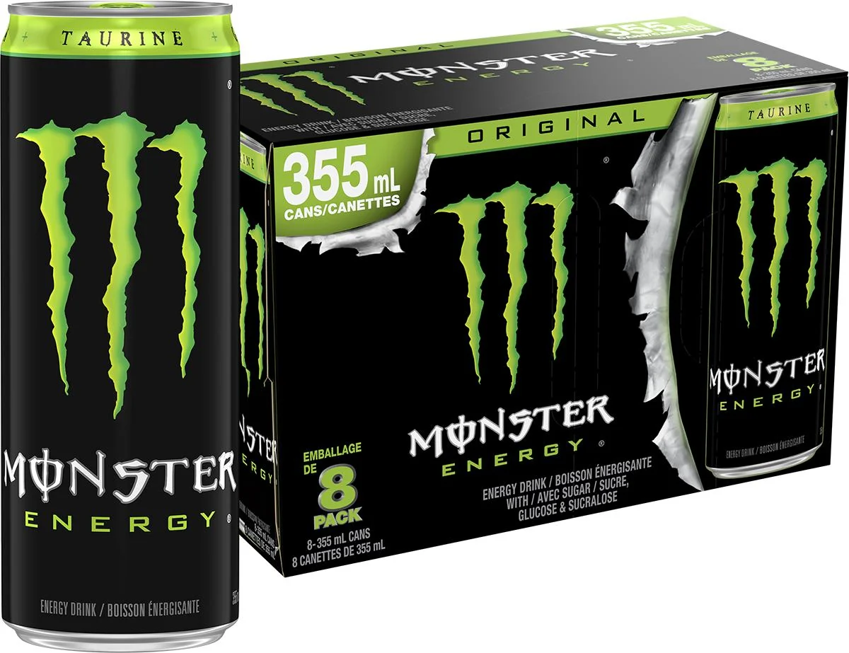 Monster - Original Green Energy Drink - Cans - 8pk