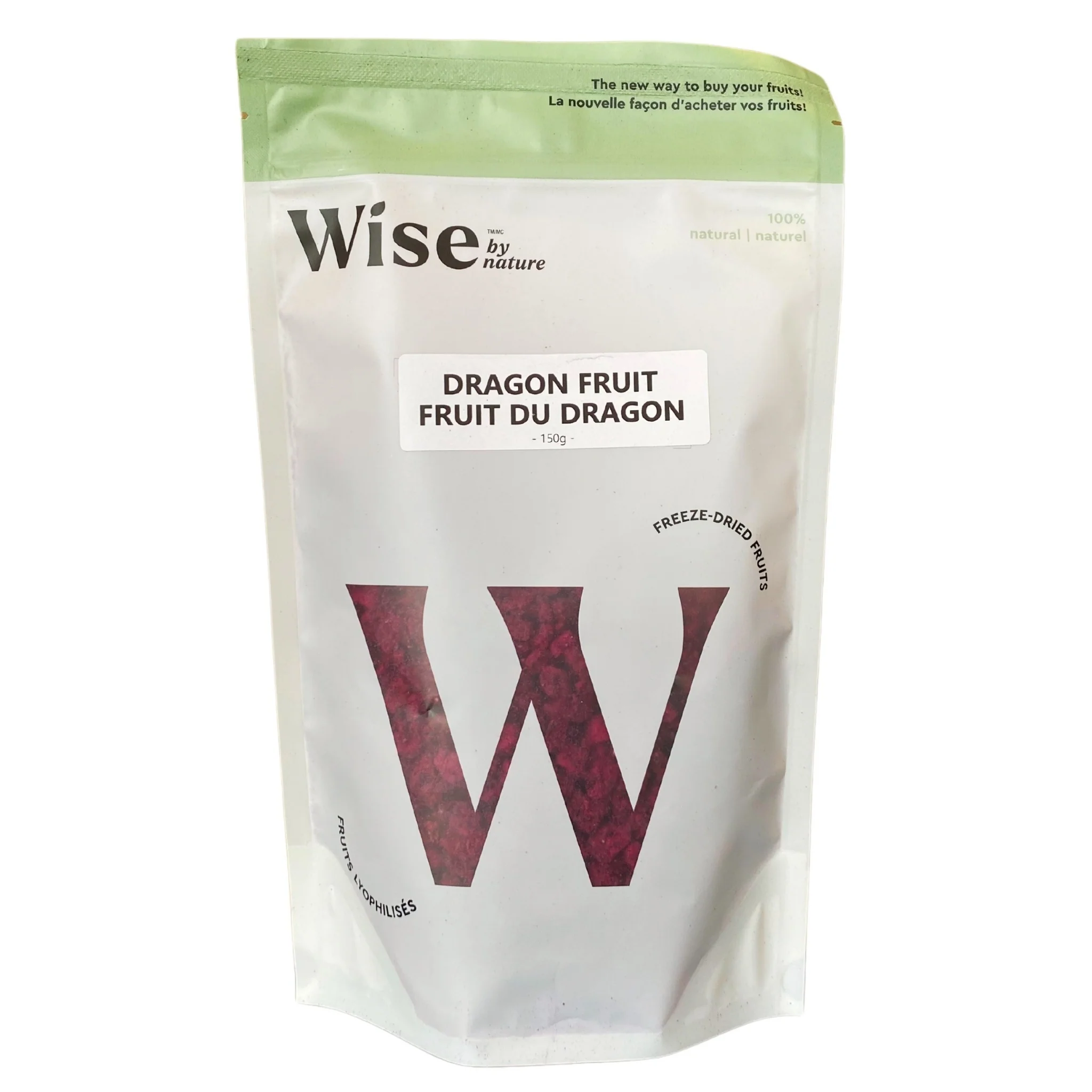 Wise By Nature - Dragon Fruit - Diced — Each (150 G)