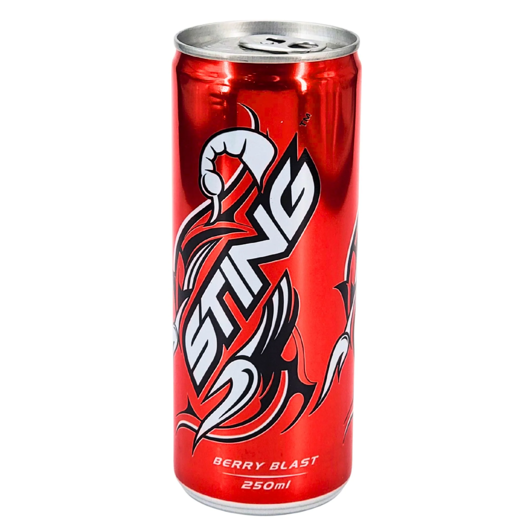 Sting Red Berry Blast Energy Drink Cans 12x250mL — Case (4 x 12 x 250 ML)