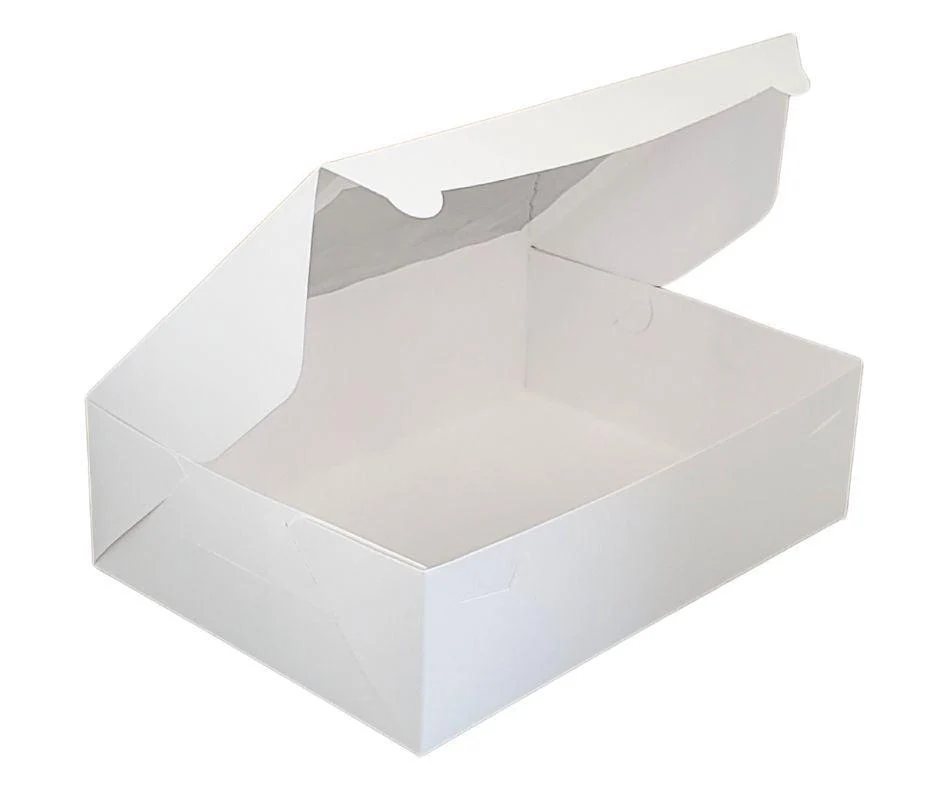 EB - 14 x 10 x 4 - 12 Cupcake Box with Window - White - 5284A