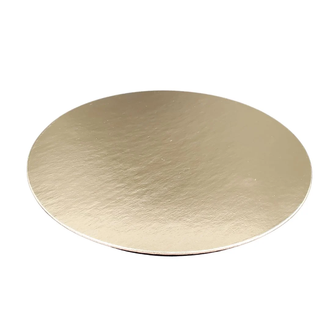 Enjay - Scallop Sheets - 10" - Round - Light Gold/Silver - 0.070 thick