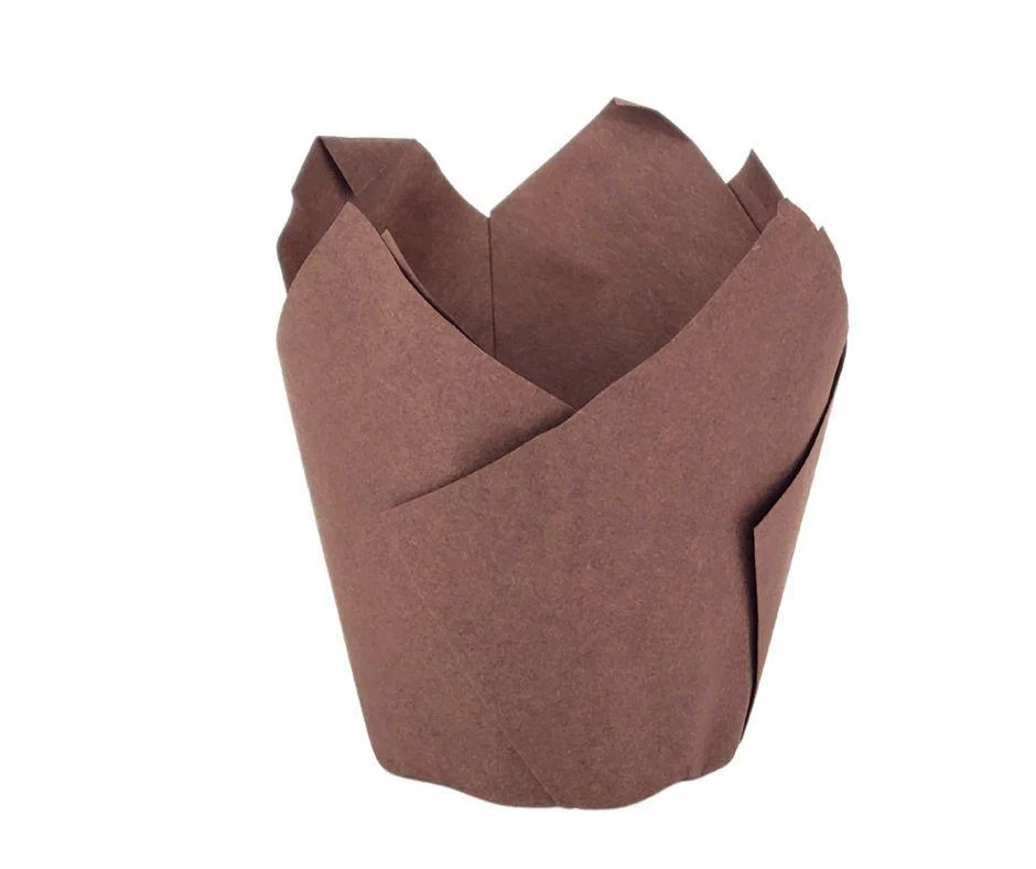 Decora - Muffin Cups - Tulip - Chocolate Brown — Case (100 CT)