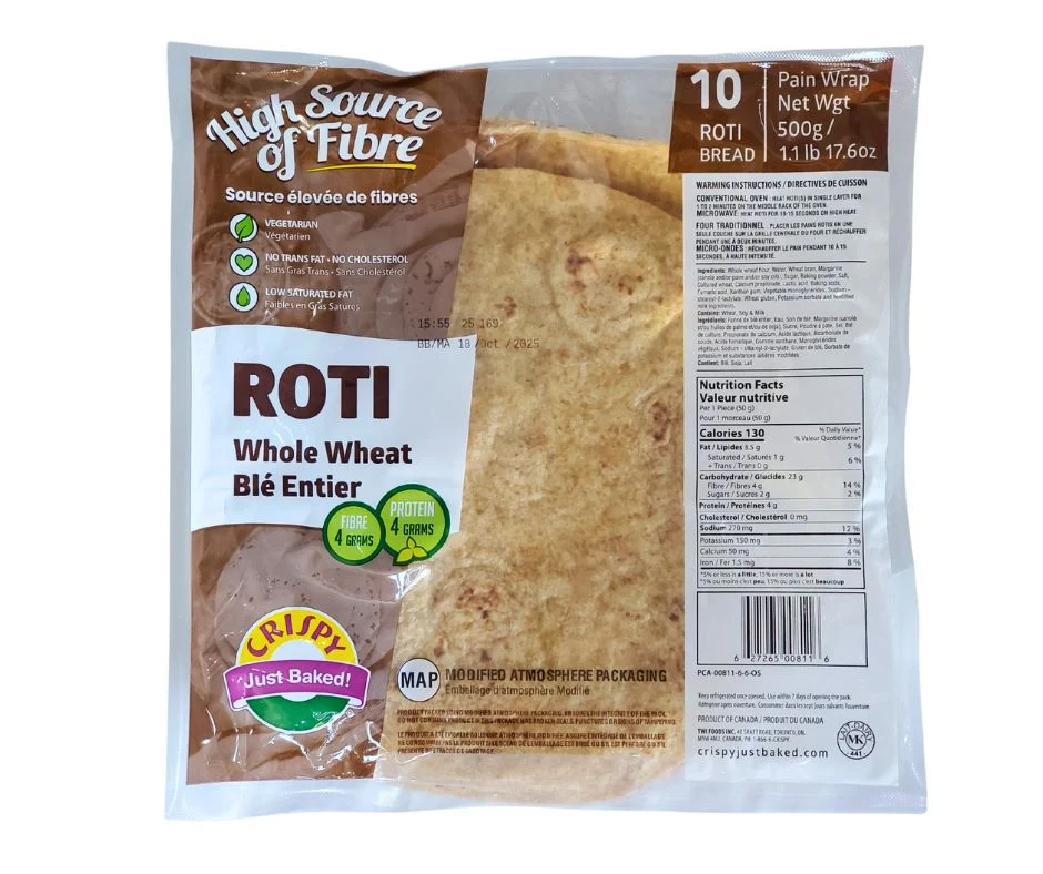 Crispy - Whole Wheat Roti - 500G — Case (10 x 500 G)