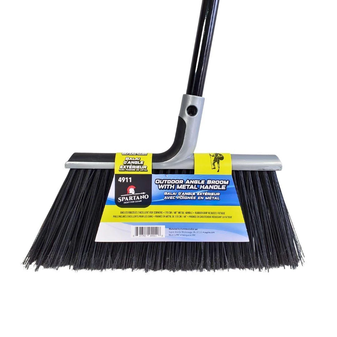 Spartano - Outdoor Angle Broom with 48" Metal Handle - 4911 — Case (24 CT)