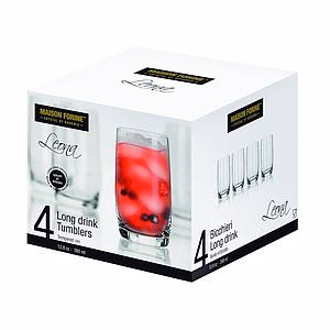 Leona - Crystalline 380 Ml Long Drink Glass 4 Pk