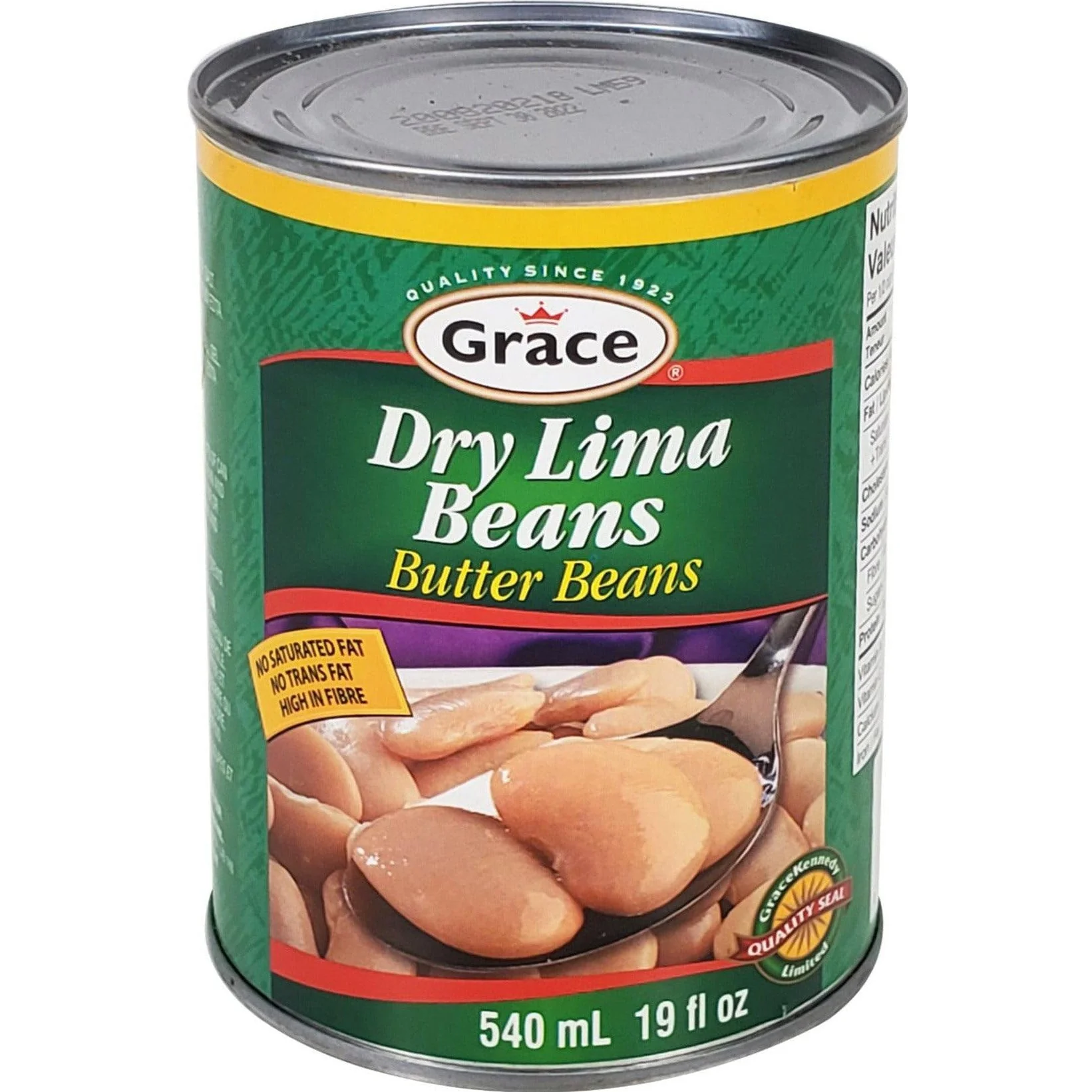 Grace - Dry Lima Beans — Each (540 ML)