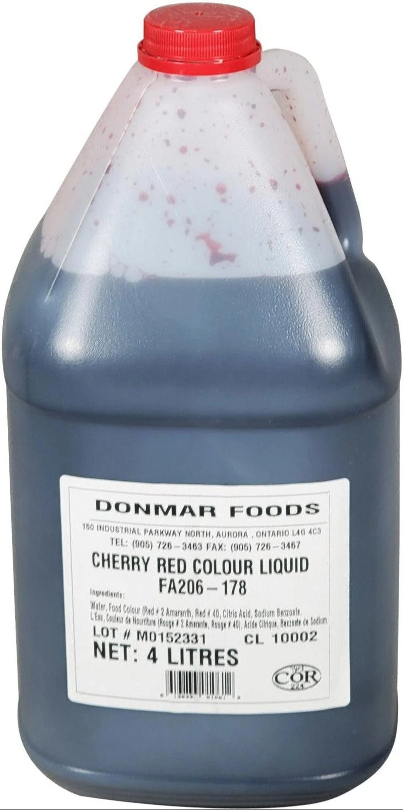 Donmar Liquid Food Colour - Cherry Red — Each (4 L)