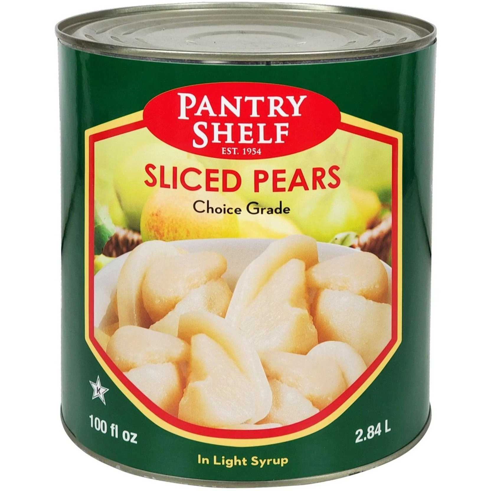 Sunmed/Pantry Shelf - Pear - Sliced — Case (6 x 2.84 L)