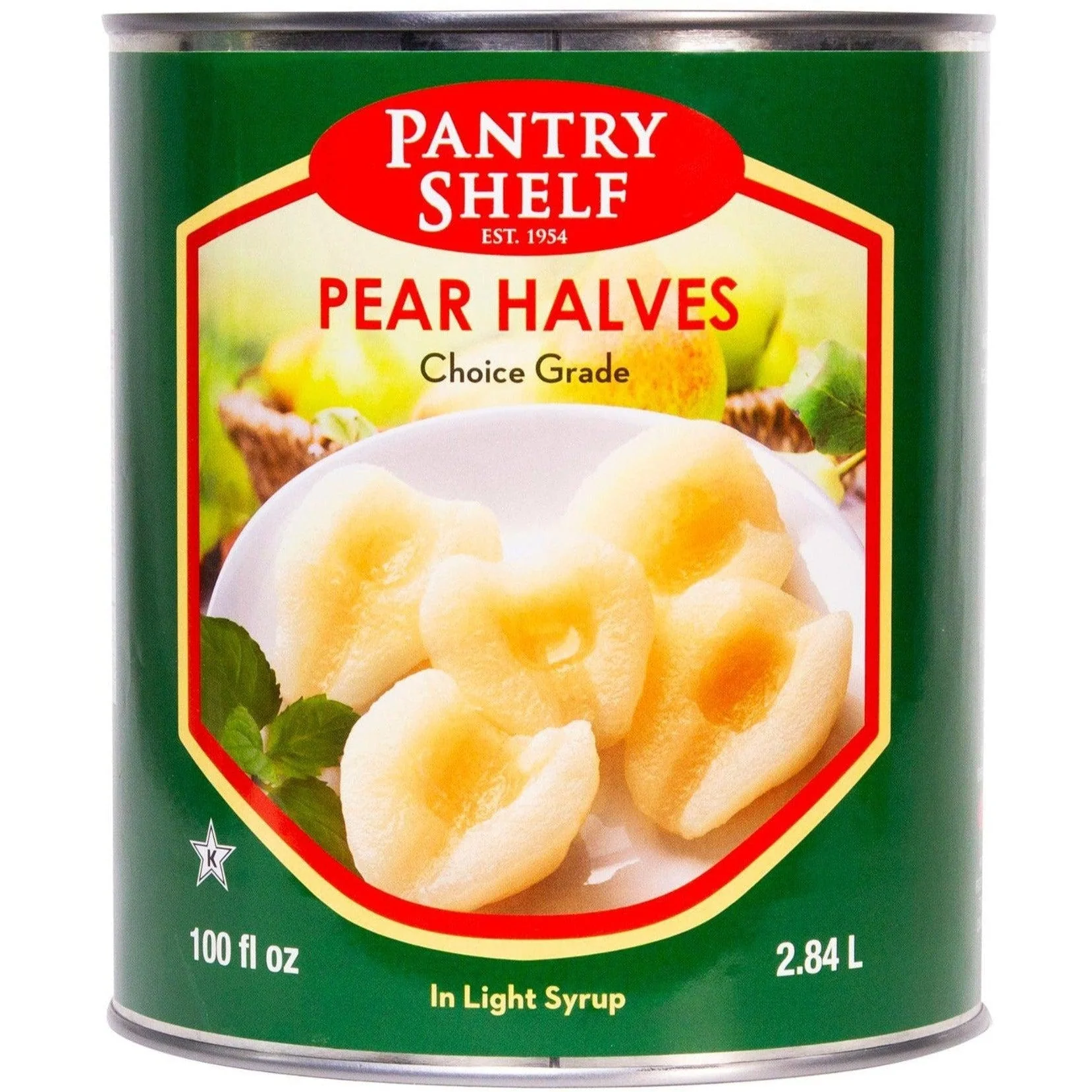 Pantry Shelf - Pear Halves — Case (6 x 2.84 L)